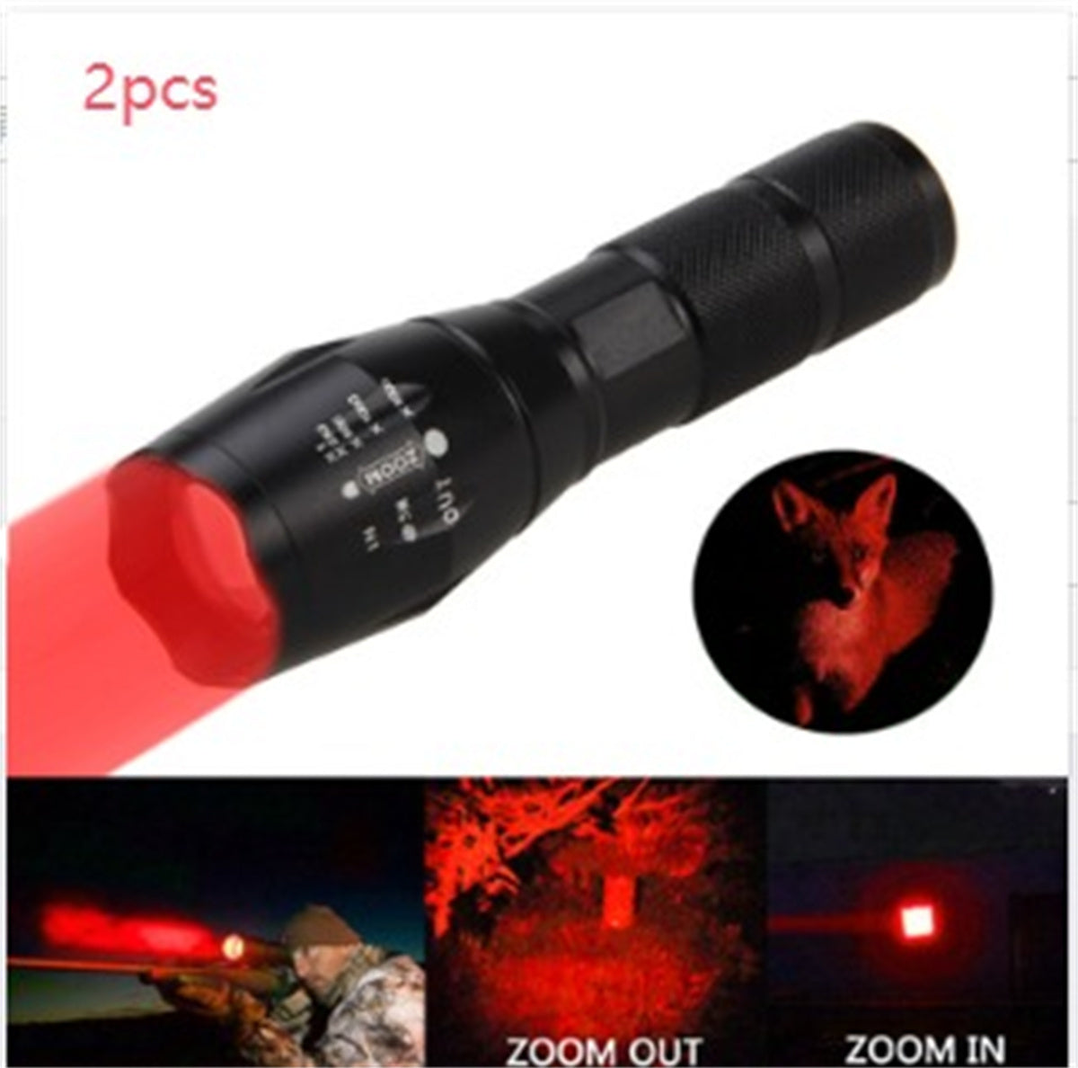 Portable Mini Flashlight LED ZOOM