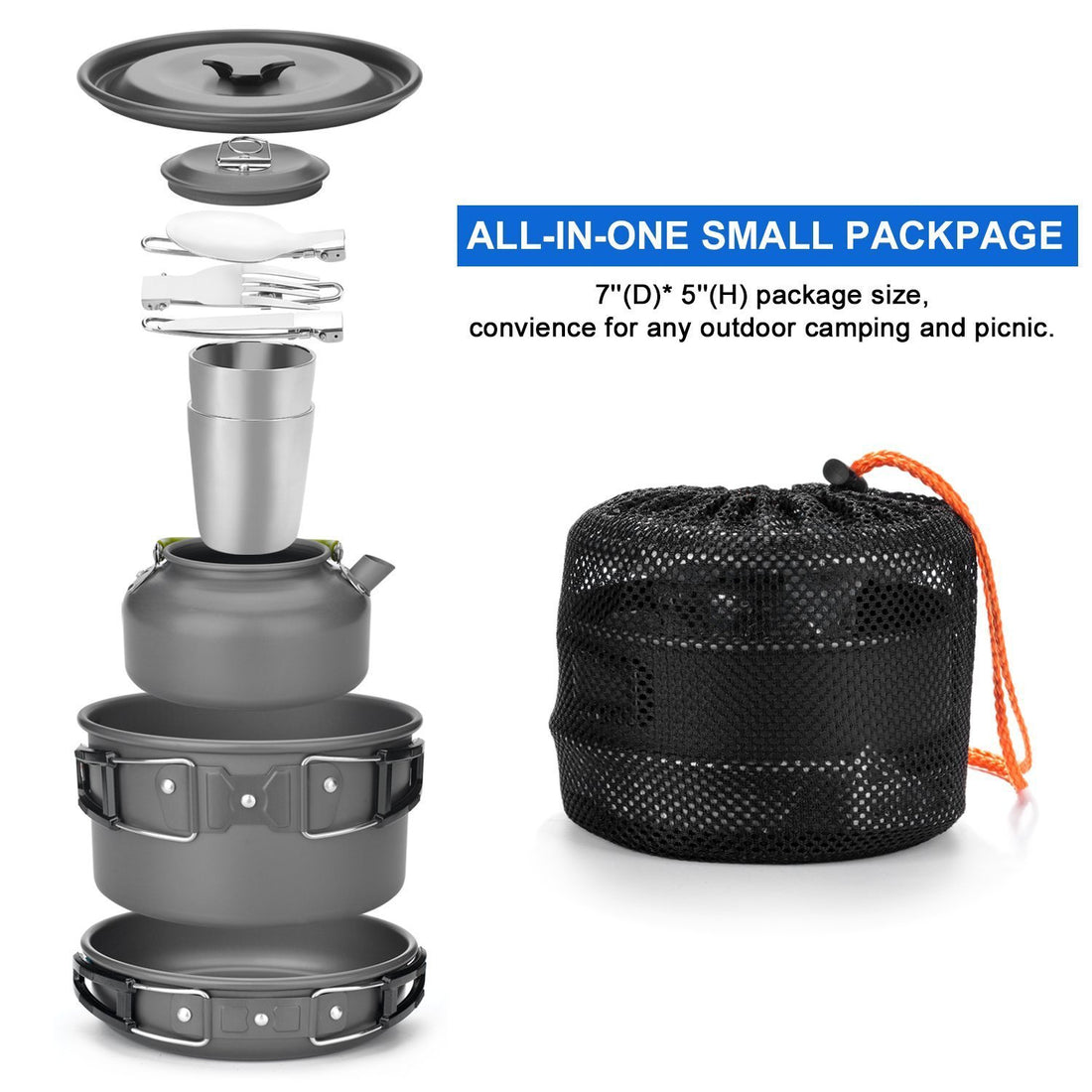 Outdoor Camping Cookware Travel Set