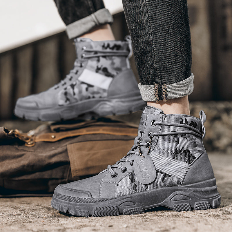 New Canvas High-top Tooling Hiking Boots