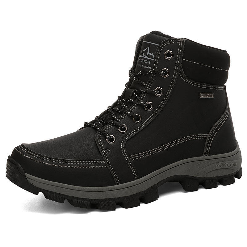 Men's large size snow boots