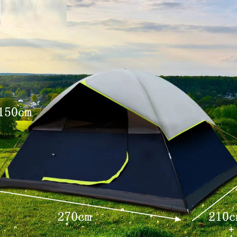 4 Person Black Coated Darkroom Tent For Camping
