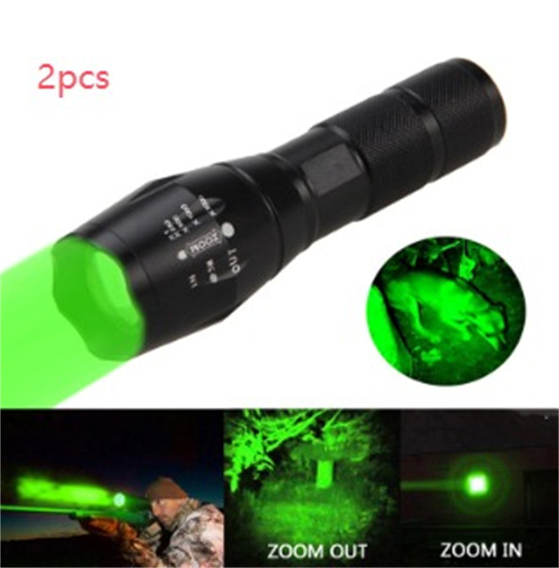 Portable Mini Flashlight LED ZOOM