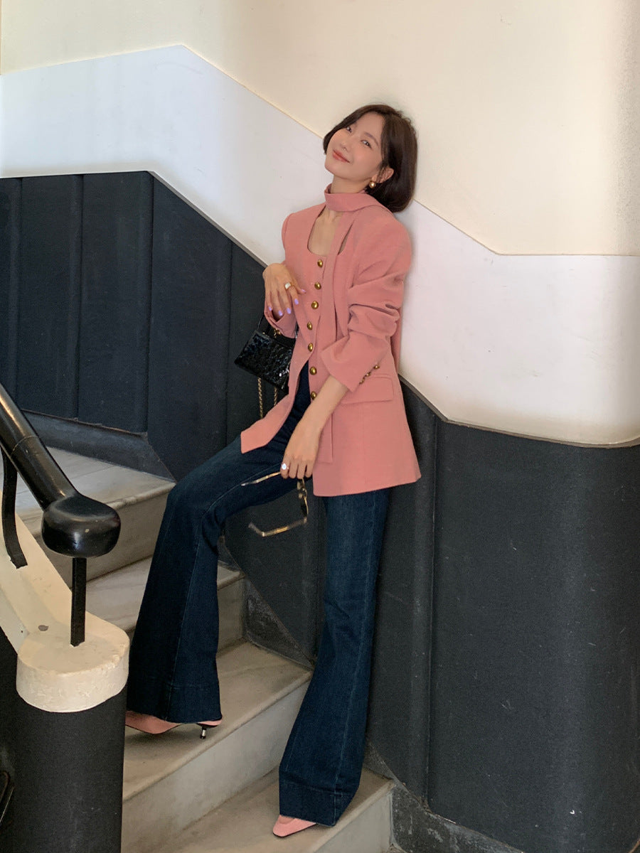 Korean Streamer Suit Jacket For Women