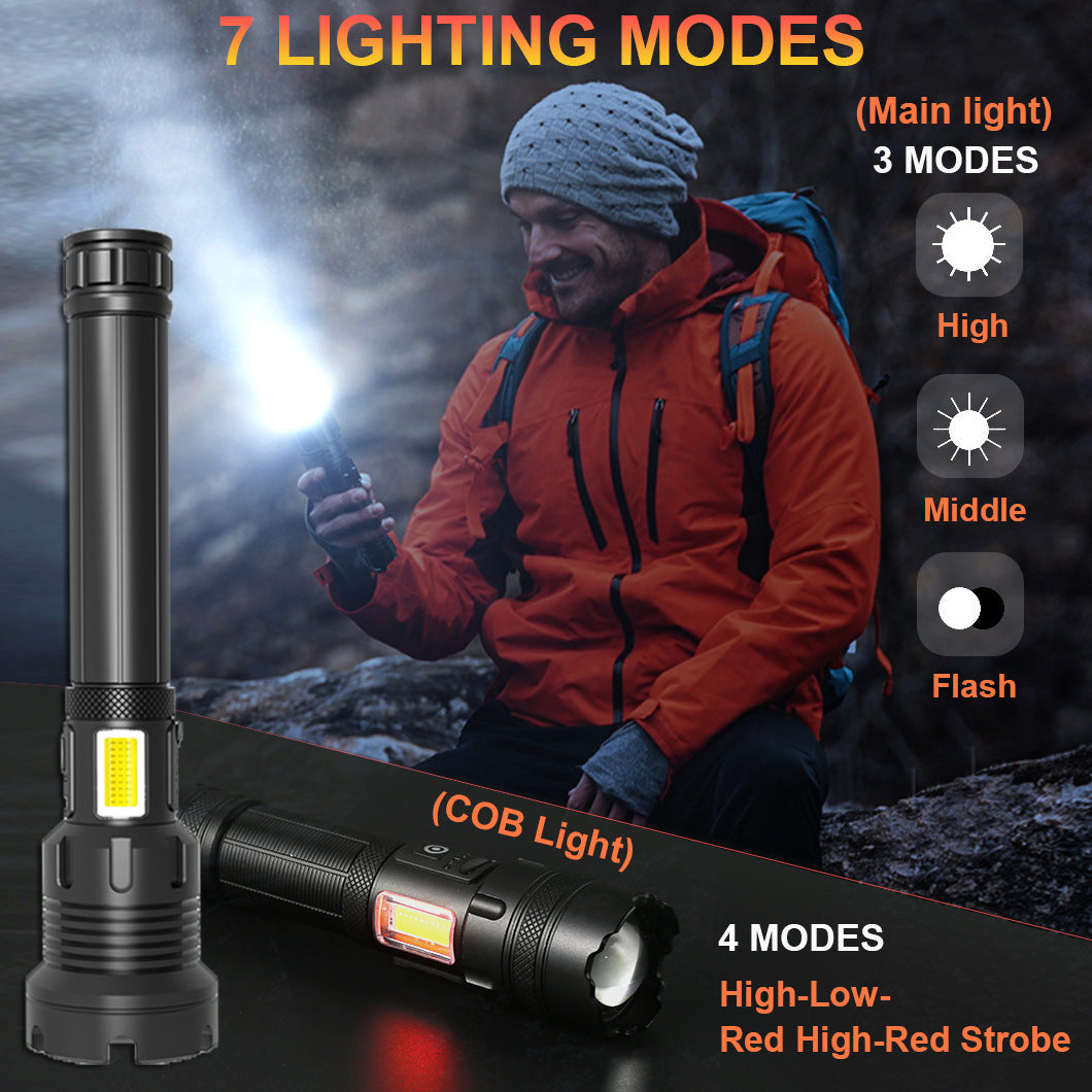 Outdoor Camping Emergency Rechargeable Flashlights
