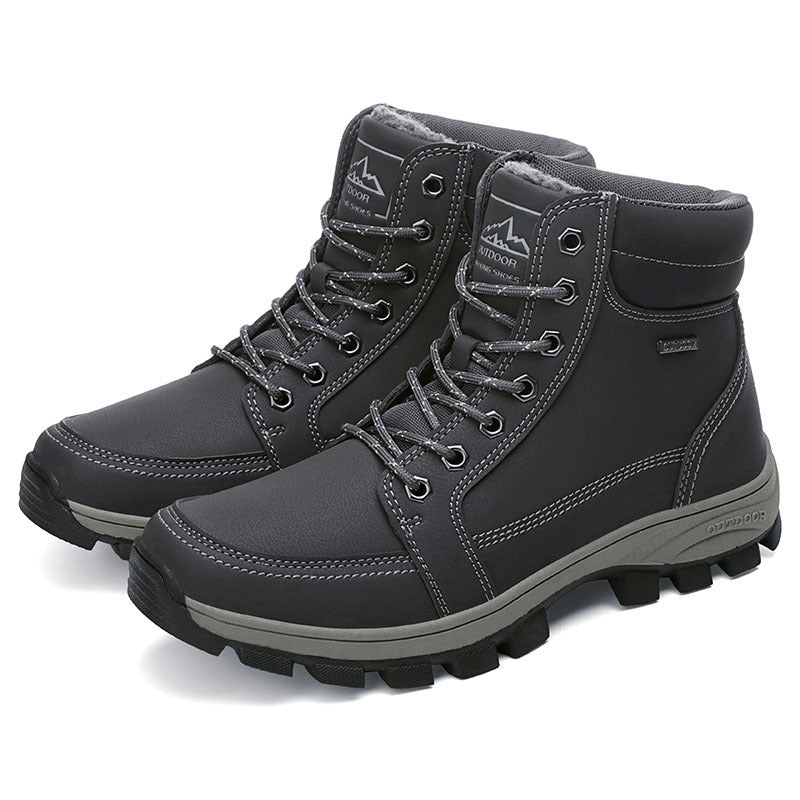 Men's large size snow boots