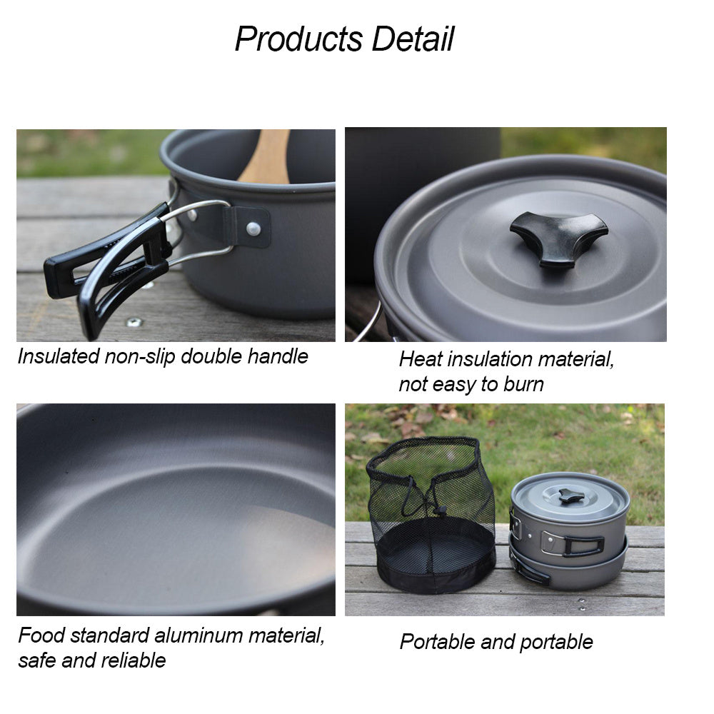Outdoor Camping Hiking Cookware Set
