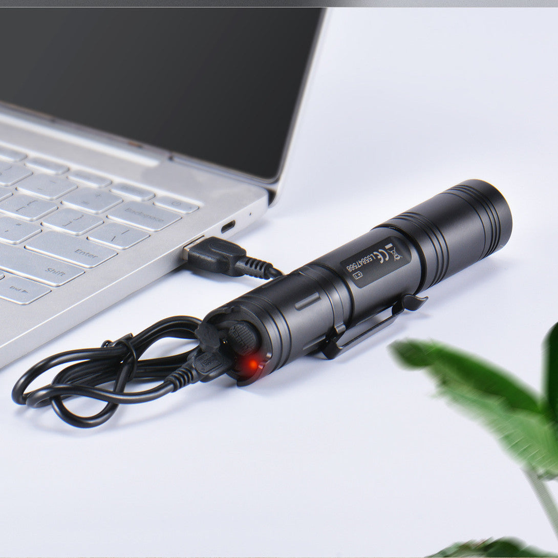 Outdoor Camping USB Rechargeable Flashlight