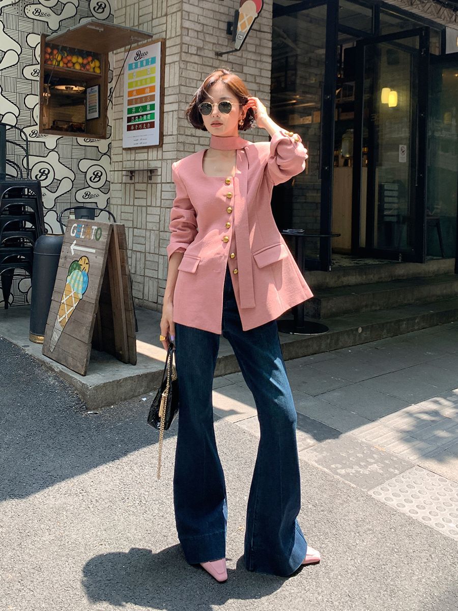 Korean Streamer Suit Jacket For Women
