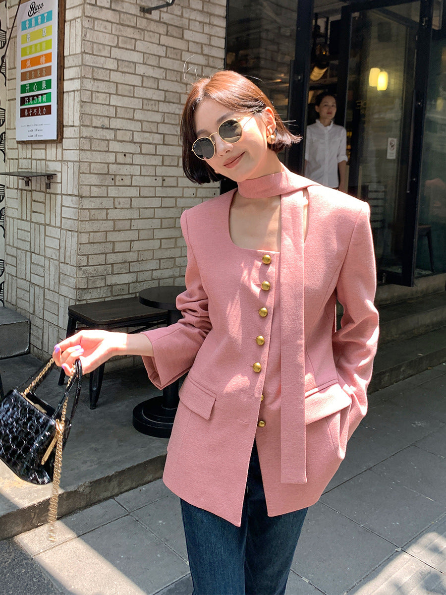 Korean Streamer Suit Jacket For Women